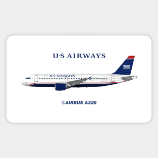 Illustration of US Airways Airbus A320 Magnet